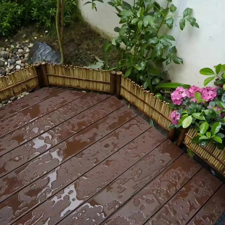 application of WPC composite decking 1
