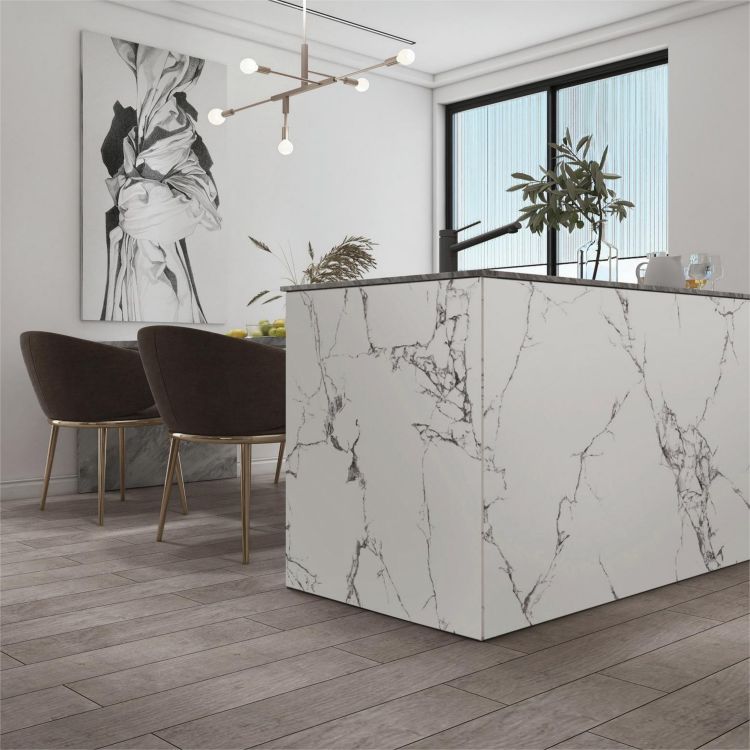 installation example for uv pvc marble sheet 1